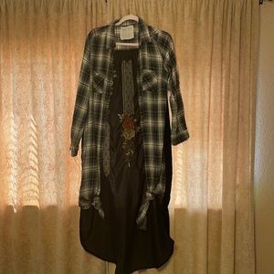 Kyla Seo long line over shirt size Medium can easily fit as large, too